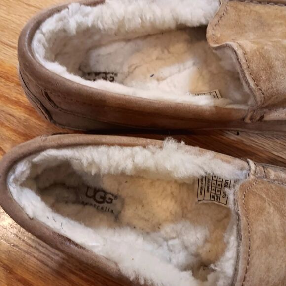 UGG Men's - US 10 - Casual Comfort Suede Slipper Loafers CHESTNUT - Picture 7 of 10